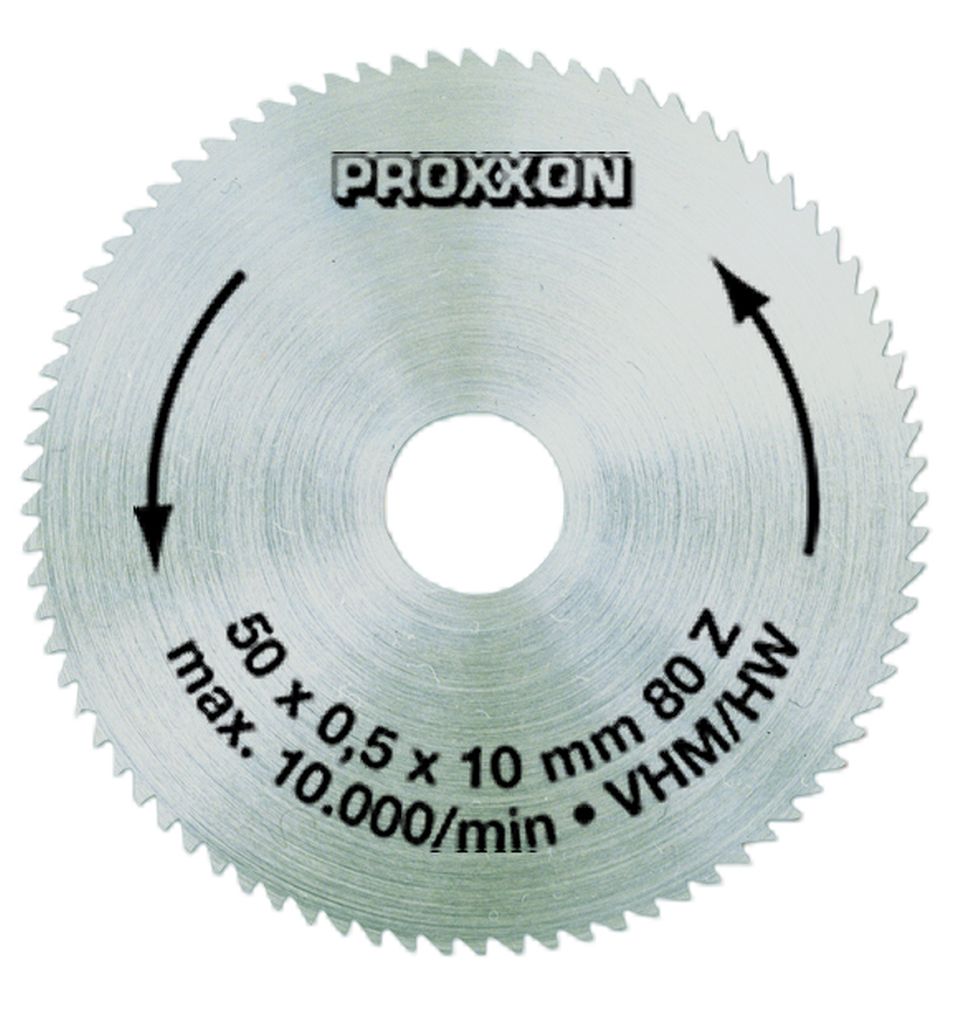 Disc debitor din carbid, 50mm, 80 dinti, Proxxon 28011