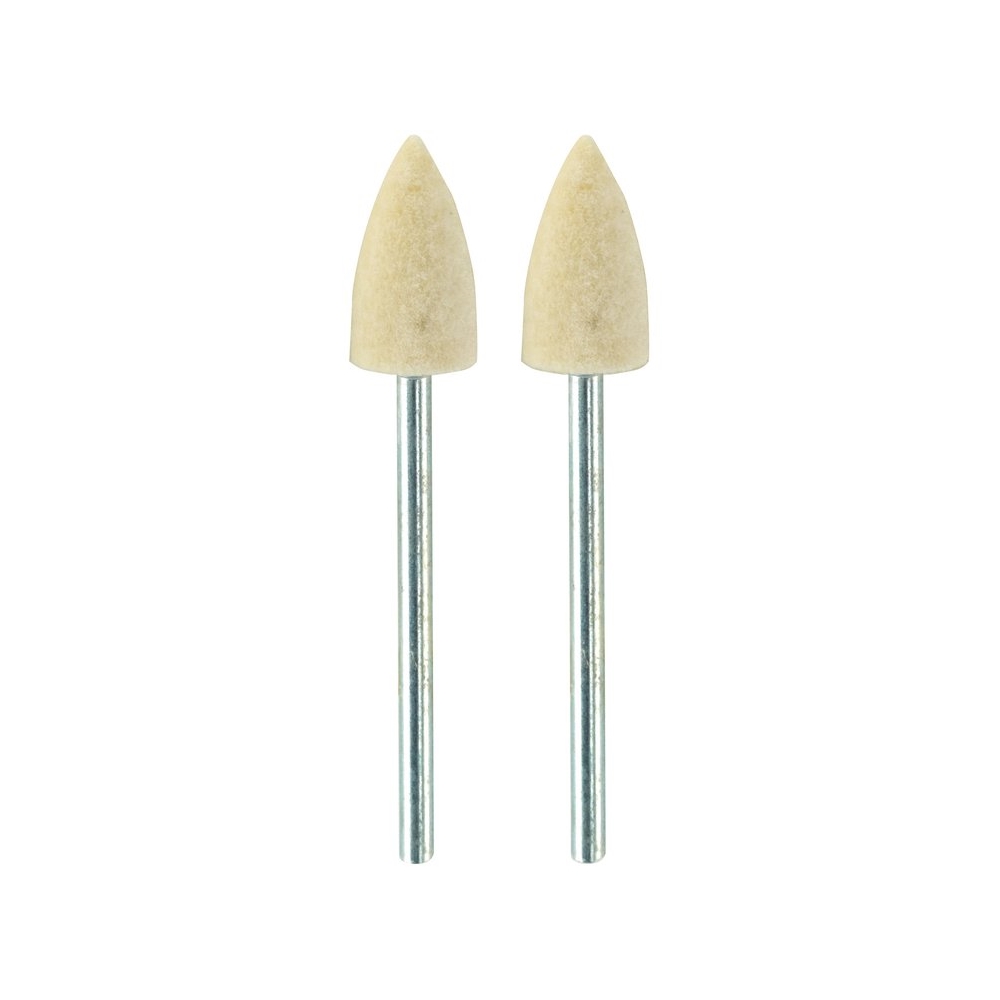 Set biax-uri conice pentru lustruire, din pasla, Proxxon 28801